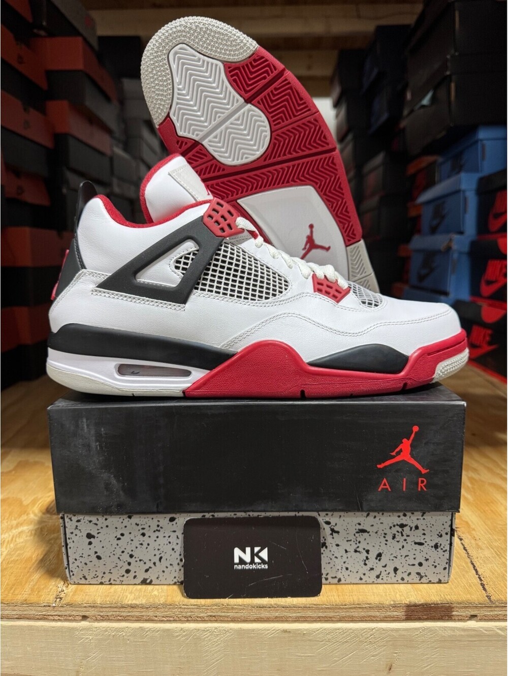 Air Jordan 4 Retro 'Fire Red' 2012 308497-110 BRAND NEW MENS SIZE 11
